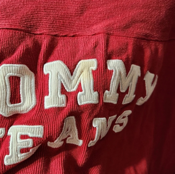 Tommy Hilfiger Vintage Jeans Graphic Drop Shoulder 100% Cotton Sweater - Picture 5 of 8